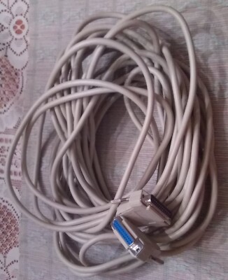 50FT DB25 25-Pin DB 25 Male to Female SCSI Serial Parallel Printer Cable Extensi
