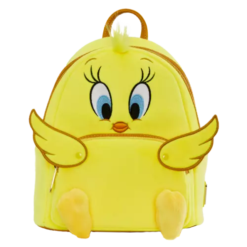LOUNGEFLY TWEETY PLUSH MINI BACKPACK - LOONEY TUNES - LTBK0005 - NEW