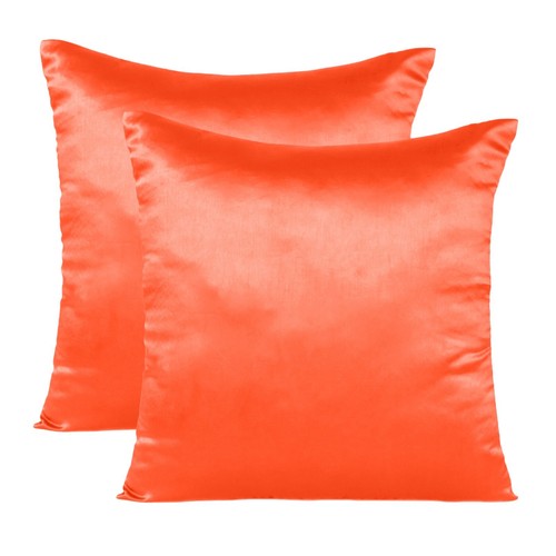 Cushion Cover Pillow Case Throw 18x18 Soft Decorative Solid Satin Pillow Shams - Picture 161 of 191