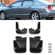 For Honda Civic 2006-2011 4dr Front & Rear Side Mud Splash Fender Guard Set/4pcs