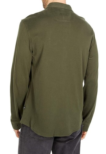Nautica Men's Regular-Fit Woven Button-Down Shirt, Forest Night Green, Medium M - Picture 3 of 4