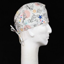 Toy Story Character on White Theme Scrub Hat