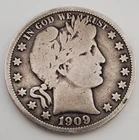 1909 O Barber Half Dollar Us Silver Coin F Fine Details