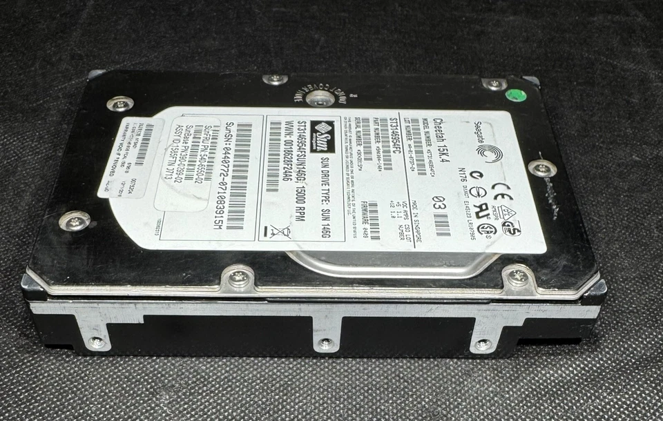 Sun 390-0299 146GB 3.5" 15K FC-AL 4GB/Sec HDD, Seagate ST3146954FC, Tested - Image 4 of 4