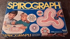 VINTAGE 1986 KENNER'S SPIROGRAPH in original box with instructions not complete