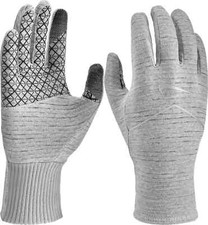 NIKE SPHERE HEATHERIZED RUNNING 2.0 GLOVES GREY N0003799055 WOMENS SIZE SMALL
