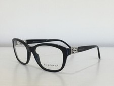 1 Bvlgari 4062-B 501 Rectangle Black Crystals Eyeglasses Optical Frame 52 17 140