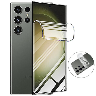 For Samsung S25 Ultra S24+ Full Body Screen Protector Front + Back Hydrogel Film