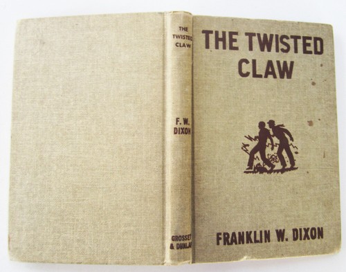 Hardy Boys The Twisted Claw Hardcover Book 18 1960 Edition Brown Endpapers No DJ - Imagen 2 de 4