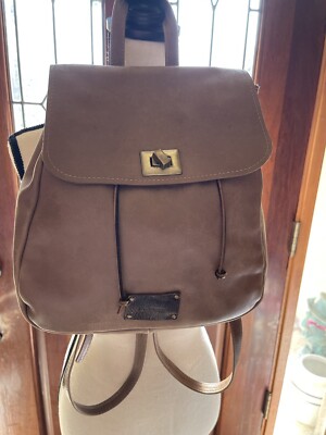 Dragana Leather Backpack Dragana Leather Design Backpack Bag 11” X 10” X 4” | eBay main image 3