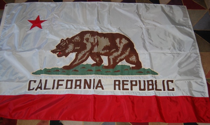 California State Flag  4'x6' outdoor nylon, made by Emerson in California (mars)