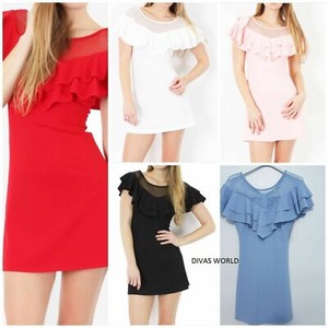 Ladies Micro Mini Dress Pencil Fit Girls Lace Net Scoop Neck Frill One Piece Ebay Ladies Micro Mini Dress Pencil Fit Girls Lace Net Scoop Neck Frill One Piece Ebay