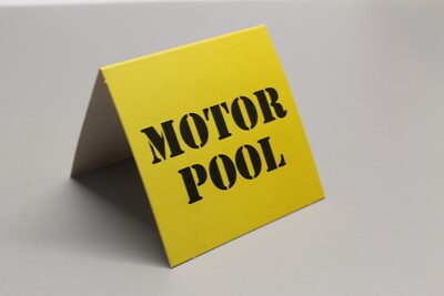 Vaman Vintage Action Man Elite Brigade 1:6 Maßstab Motor Pool Karton Schild