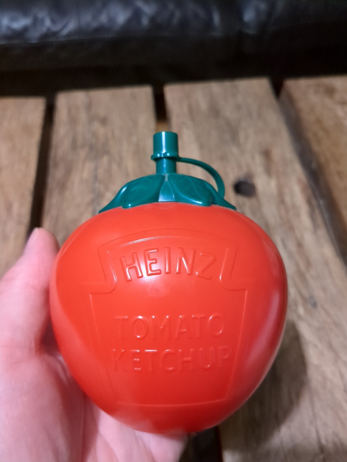 Vintage Original Heinz SQUEEZY Tomato Ketchup RED Dispenser Restaurant