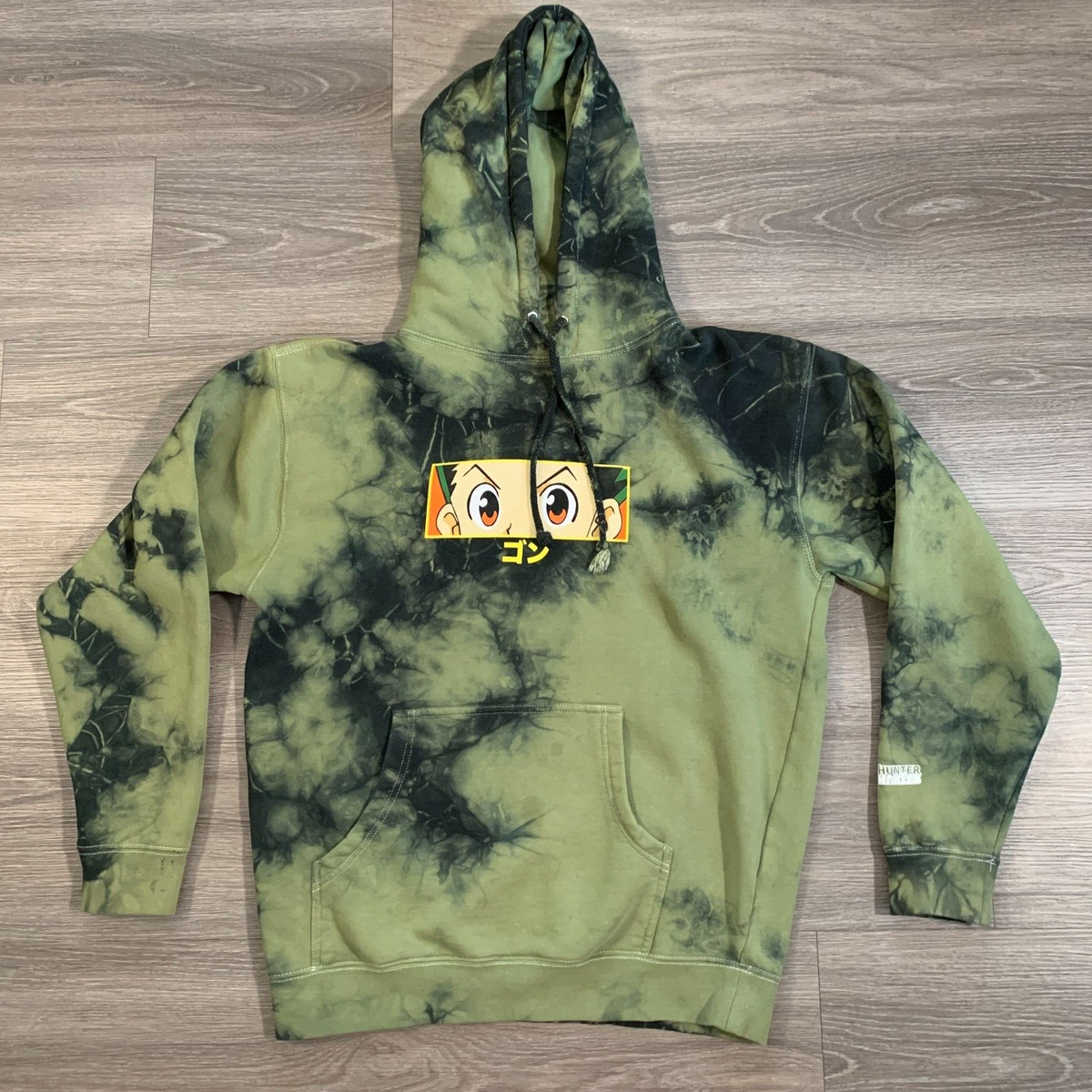 Hypland Hunter Hunter Hoodie Sweatshirt Adult Medium Green Tie Dye