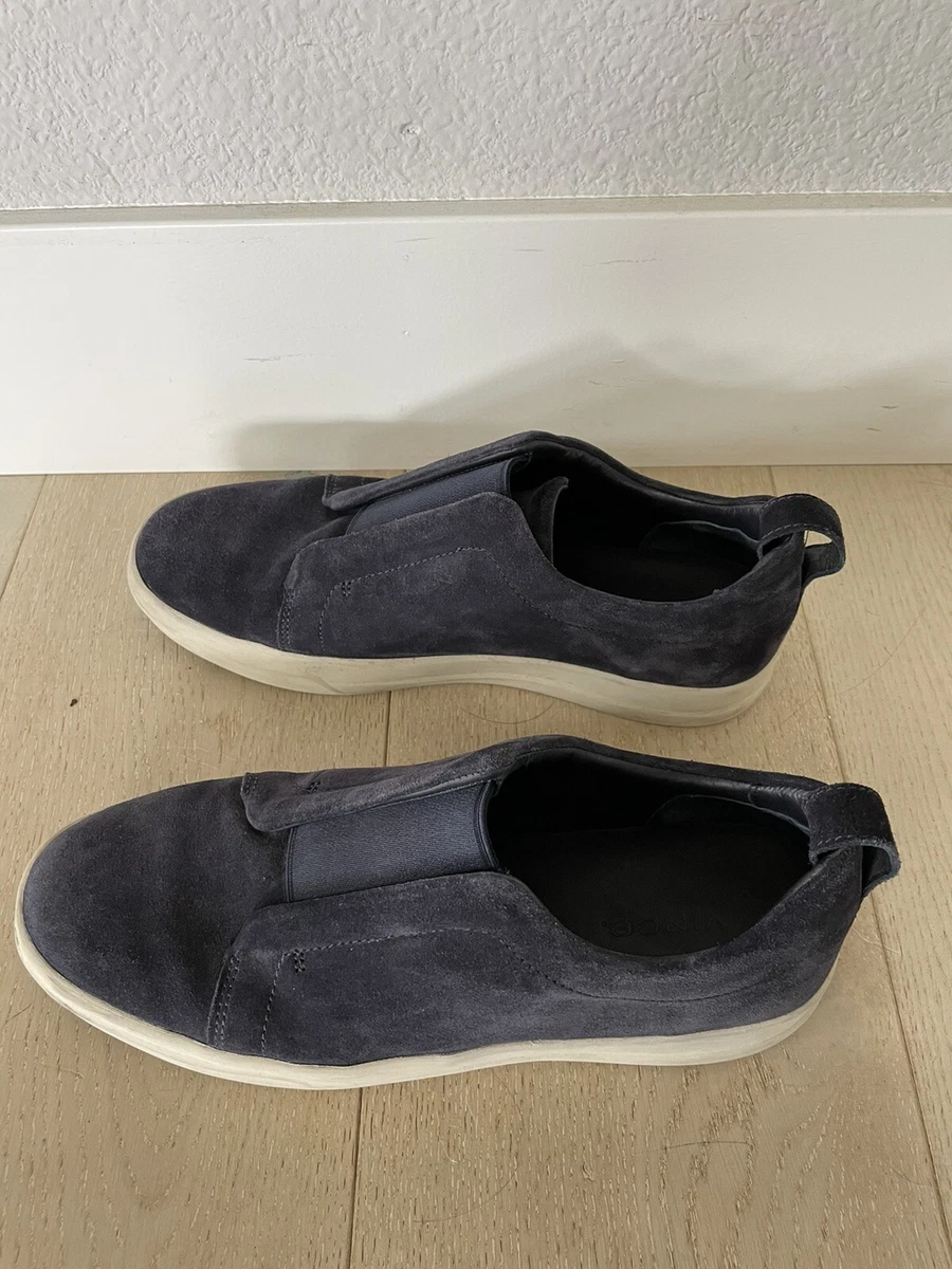 Vince Conway Slip On Sneaker Casual Shoe Blue Suede Men s Sz US