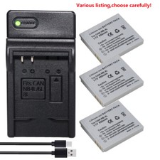 NB-4L Battery or Charger for Canon PowerShot TX1, VIXIA mini, ELPH 100 310 HS