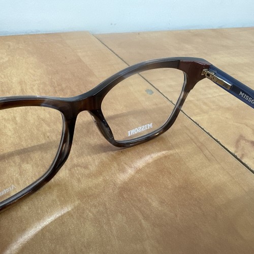 Missoni MIS 0101 IWF Brown Blue Cat Eye Womens Full Rim Eyeglasses 53-15-145 sk - Picture 5 of 6
