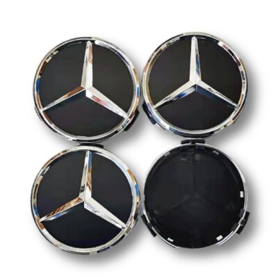 Mercedes Zubehör 4X 75mm Für Mercedes Benz AMG Nabendeckel Nabenkappen Felgendeckel Felgendeckel AMG