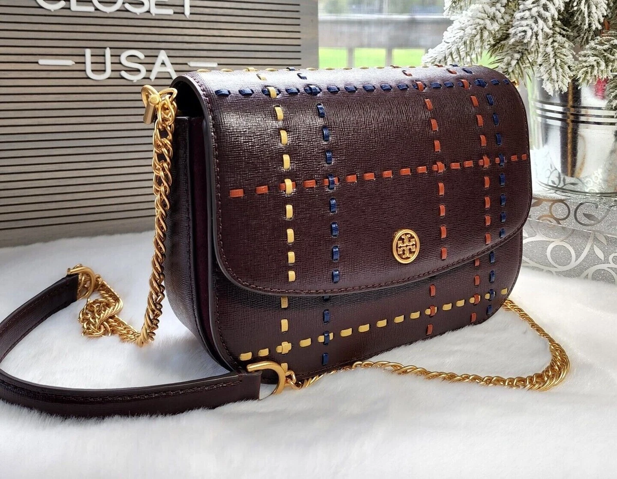 tory burch robinson convertible shoulder bag brown