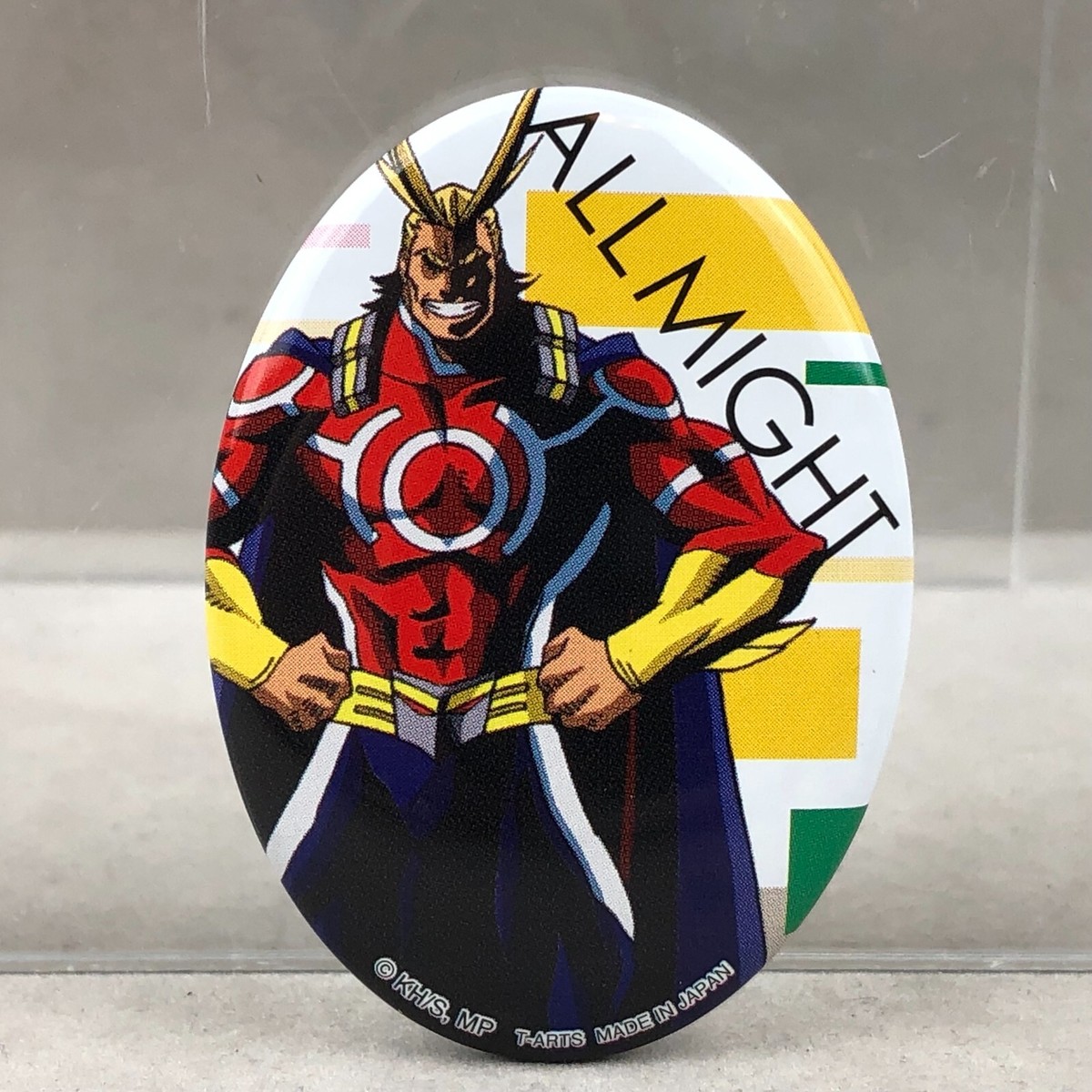 荒くれKnight ピンバッジ Tomy My Hero Academia All Might Jump Fiesta Gacha Anime Can Badge