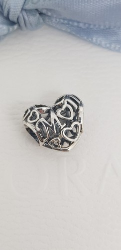 Openwork Mum Heart Mom Charm 791519 