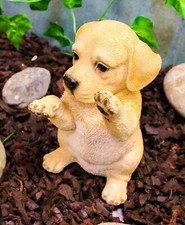 Ebros 6.25"H Realistic Animal Labrador Puppy Collectible Home Decor Figurine