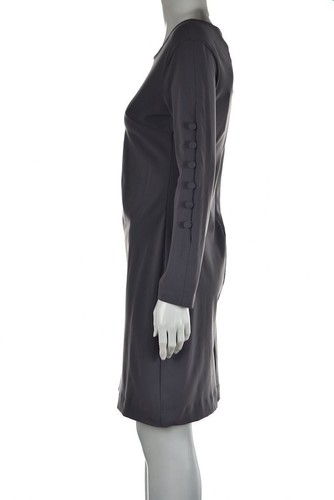 NEW Cynthia Rowley Dress Size S Gray Sheath Long Sleeve Knee Length NWT - Picture 3 of 6