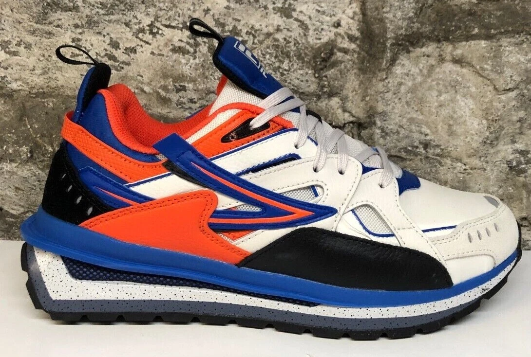 orange and blue fila