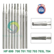 US Wave Dental Carbide Straight Surgical Bur HP699 701 702 703L Low Speed 44.5mm