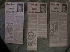 1965 HOCKEY WITH GORDIE HOWE NHL  NEWS COLUMNS PHOTO MR. DETROIT RED WINGS RARE 