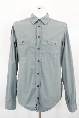 HUGO BOSS ORANGE Hemd Freizeit Essex M türkis Langarm Kentkragen Baumwolle A437