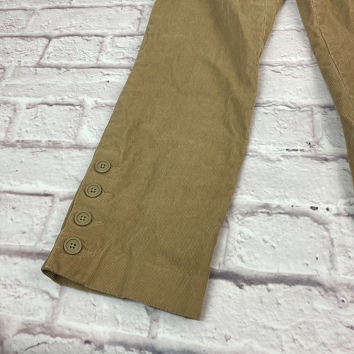 Gap Corduroy Pants Teens Junior Stretch Low Rise Wide Leg Button Ankle Size 1 - Picture 3 of 12