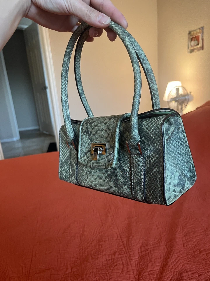 Сумочка из змеиной кожи Liz Claiborne Y2K - Изображение 2 из 4