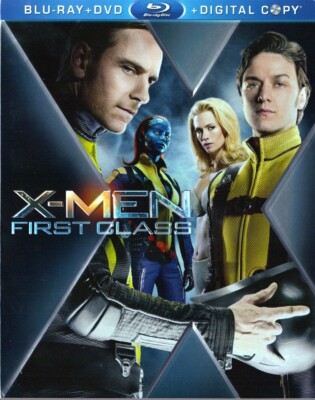 Blu-Ray + DVD X-Men: First Class (PG-13, 2011) Marvel Tested 20th