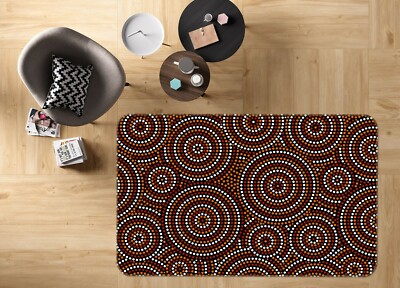 3D Brown Rotating ZHUA1811 Game Non Slip Rug Mat Photo Carpet Zoe