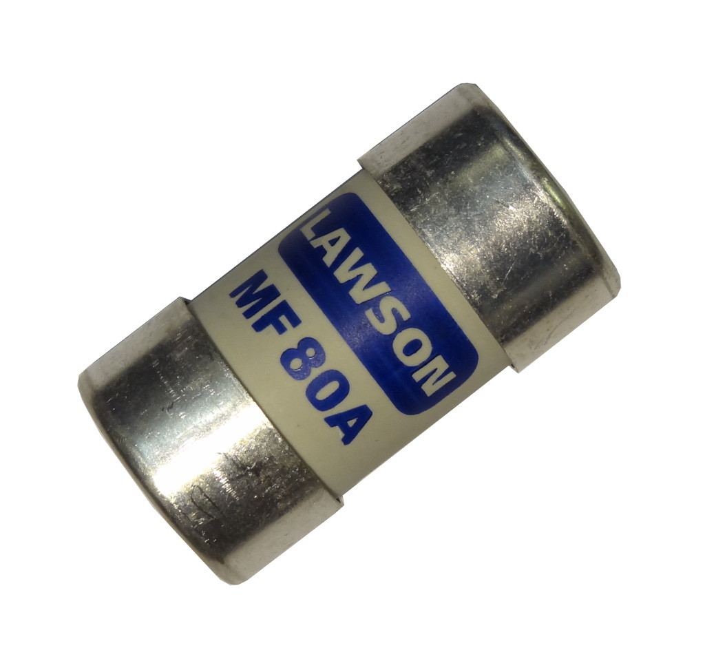 80A House Service Cut-out Main Fuse BS88-3 BS1361 Type IIb Lawson MF80 Ø30.16mm