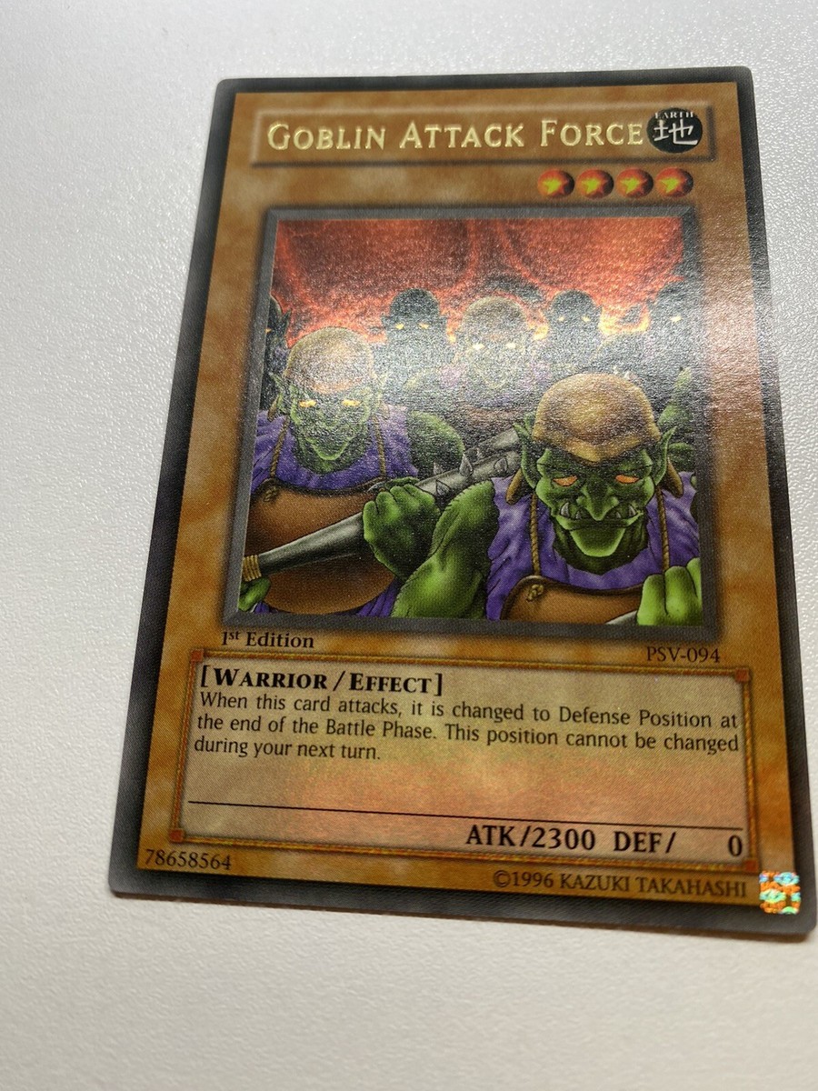 獄寺隼人 CCG PRカード G 初代 Yugioh Goblin Attack Force 1st Edition Ultra Rare PSV-094 HP Full