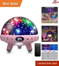 Elegant Baby Night Light Projector for Kids - Promotes Deep Sleep with 9 Sounds