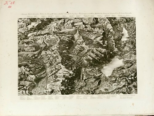 1831 Atlas of the Alps, Switzerland, Delkeskamp, 9 aquatints in card folder - Picture 5 of 12