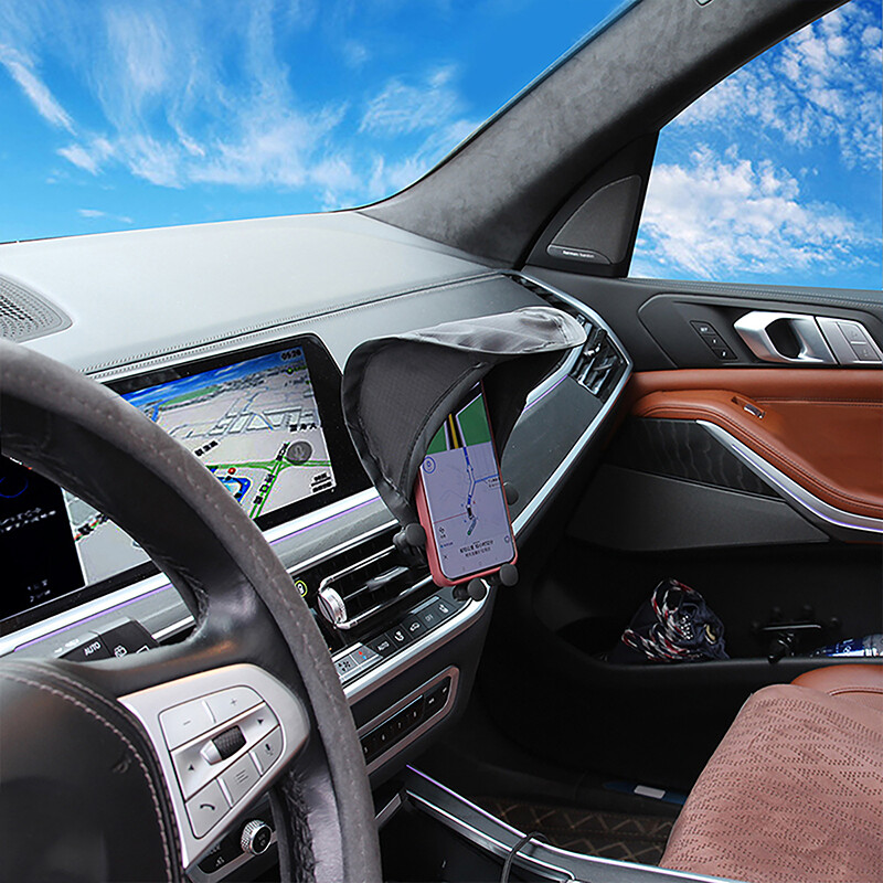 Motorcycle Phone Sun Shade Umbrella for Mobile Holder Protection