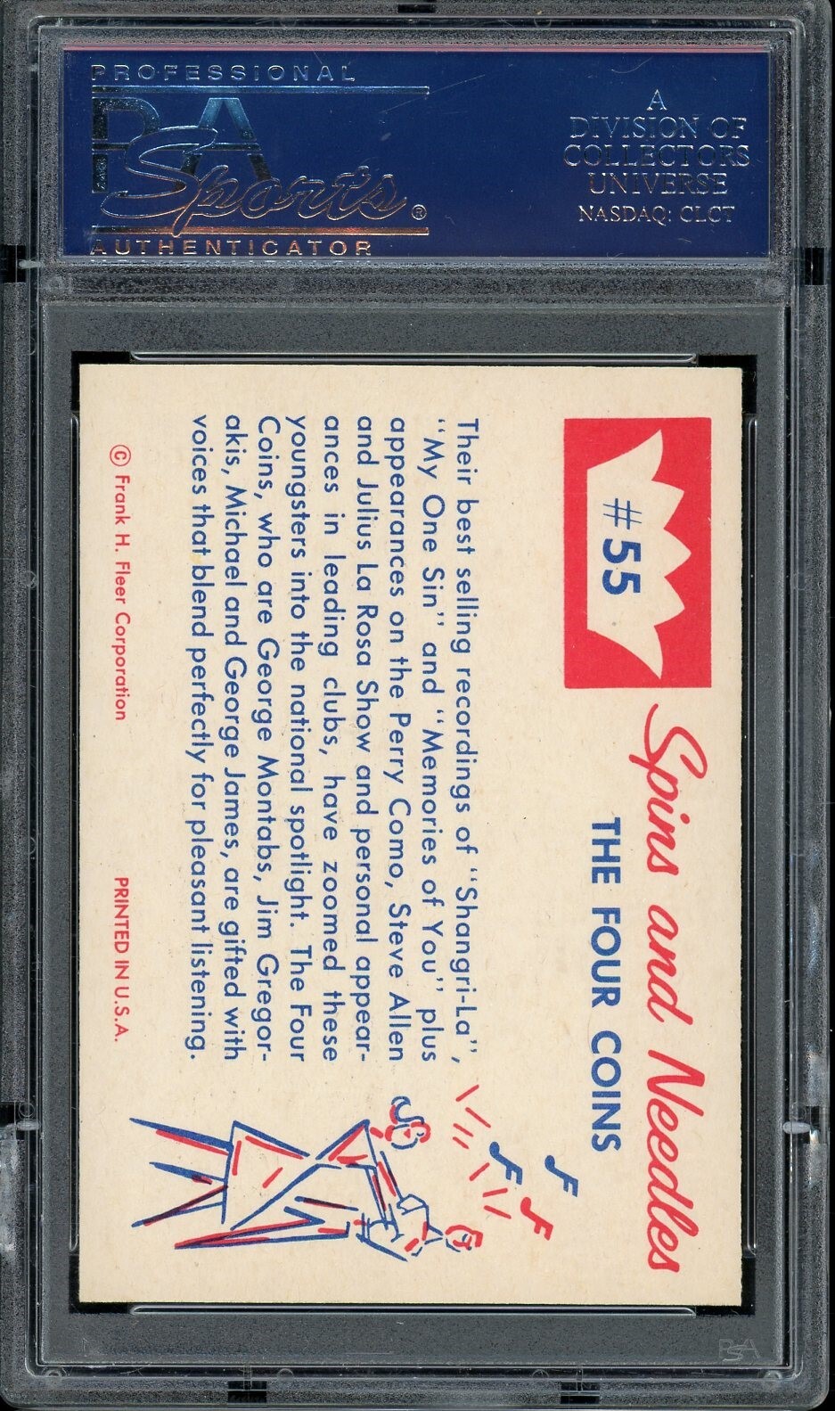1960 Spins And Needles 55 The Four Coins PSA 9 eBay