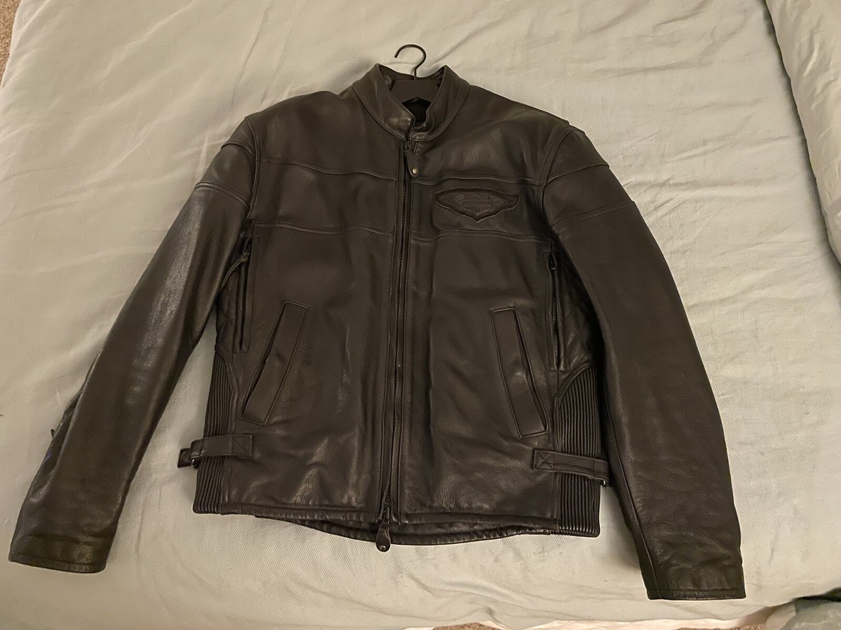 Harley Davidson Men's Competition II Leather Jacket w/ Liner