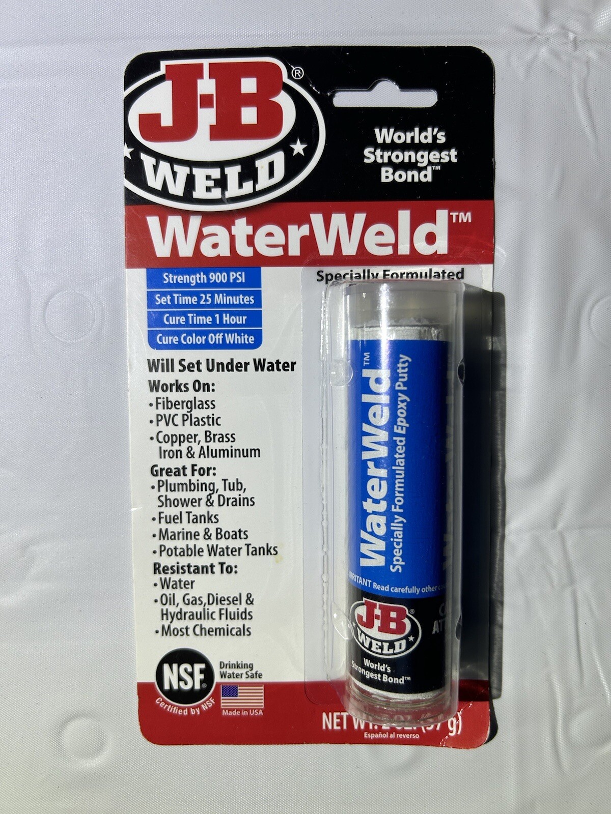 JB Weld WATER WELD 1.2oz, 900 psi eBay
