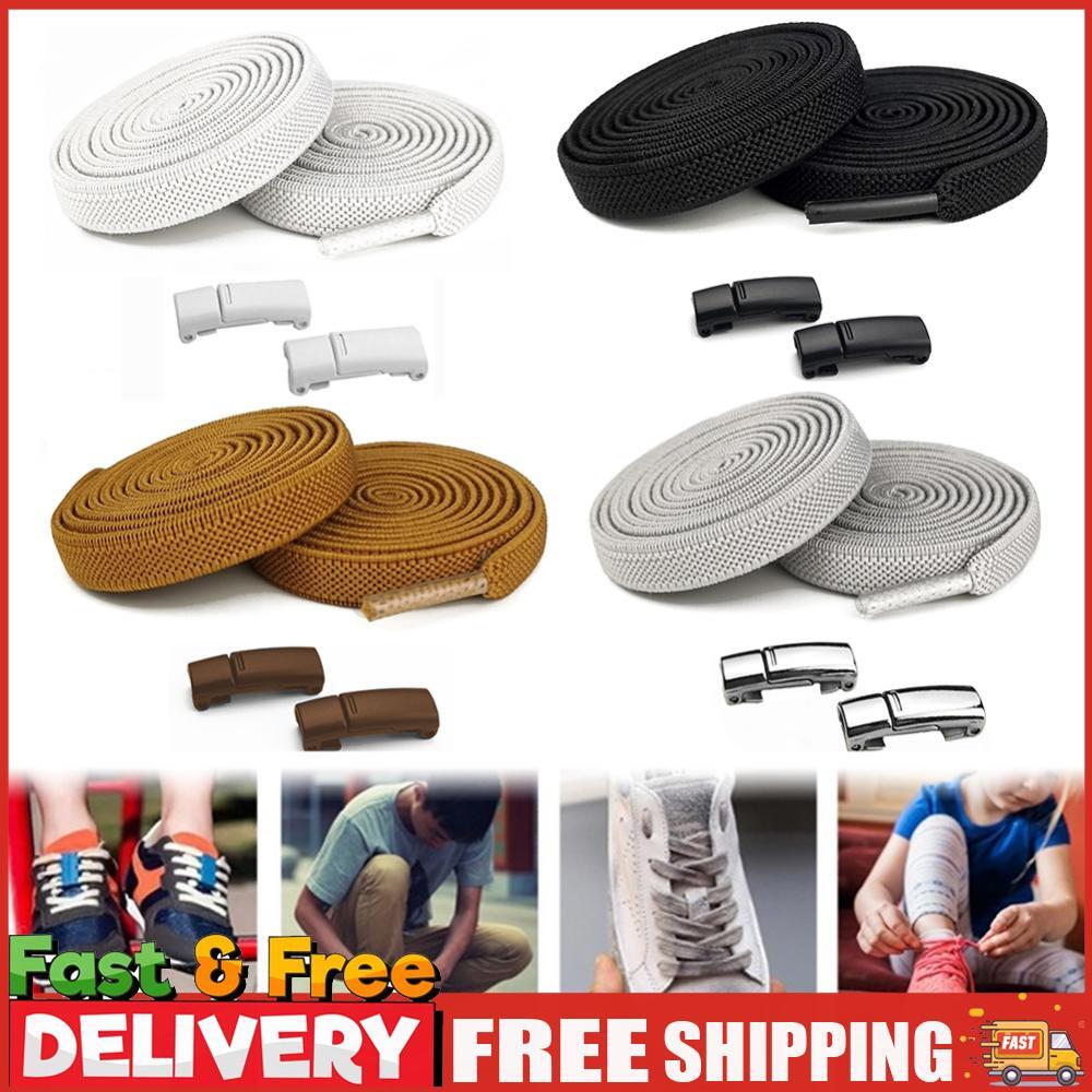 APL Lacci per scarpe elasticizzati tinta unita elasticizzati senza lacci per bambini e adulti sneakers