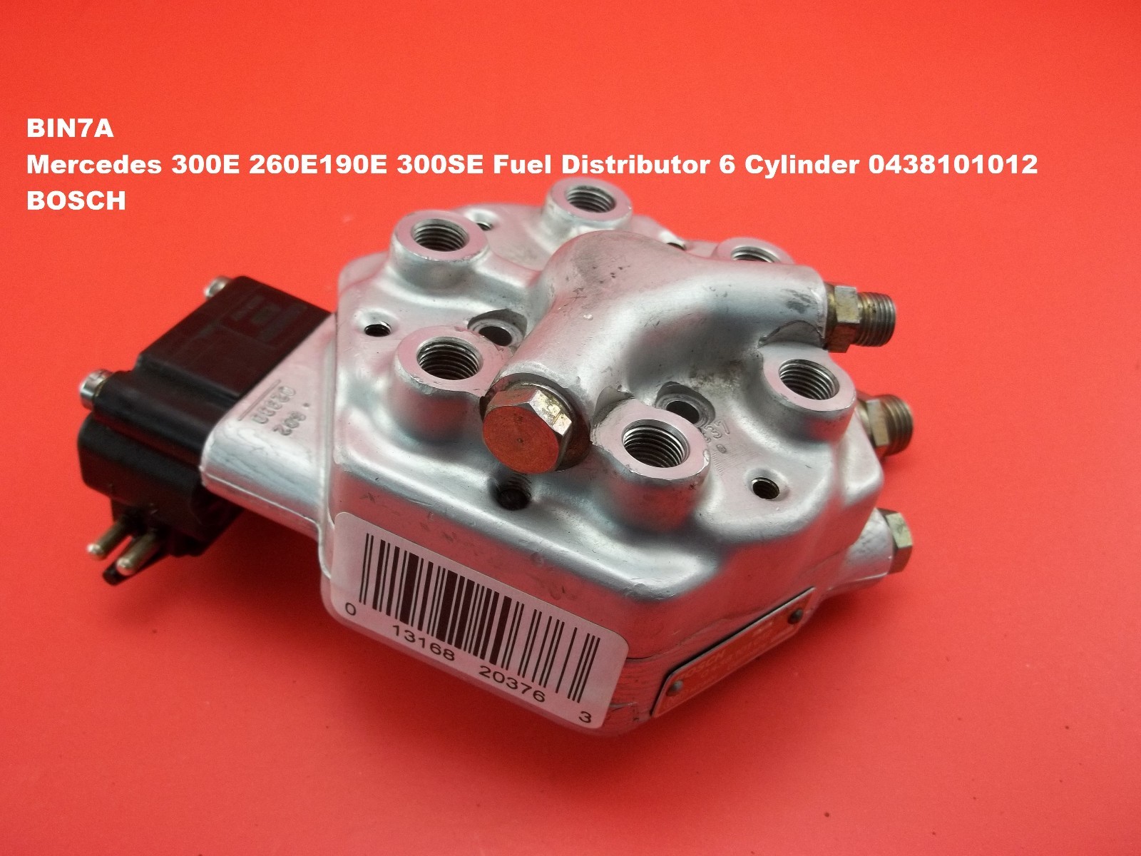 B7A Mercedes 300E 260E190E 300SE Fuel Distributor 6 Cylinder 0438101012 BOSCH eBay