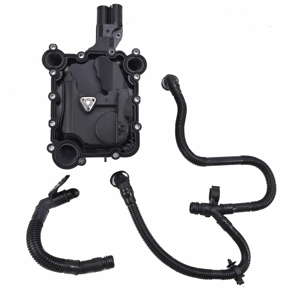 For Audi Q5 A4 A6 C6 A5 A8 Q7 Oil Separator PCV Valve Vent Trim & Hose Tube - Image 3 of 4