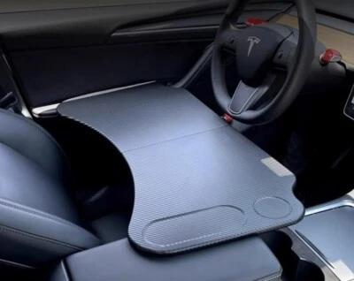 Mesa para Tesla Model 3, Y, S, X Portátil y Pausas, Mesa Plegable