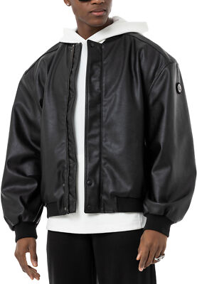 Redbridge Herren Kunst-Lederjacke Bomberjacke Übergangsjacke - Main Image