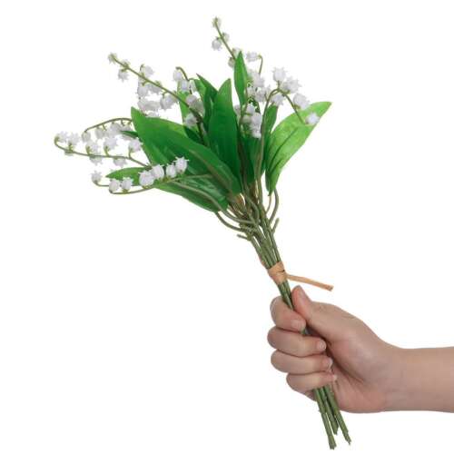 12Pcs/Bundle White Lily of the Valley Fake Plants Artificial Flower Home Decor - Picture 7 of 12